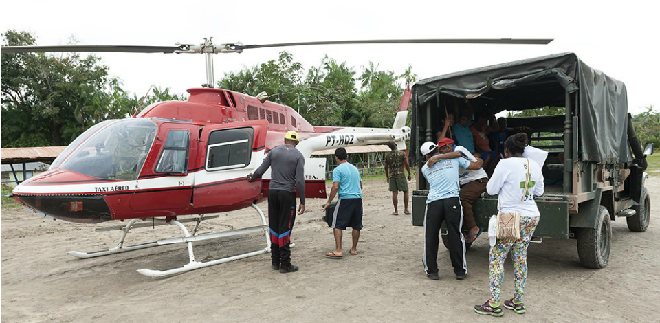 Helicóptero vai reforçar atendimento médico em distrito indígena de Parintins