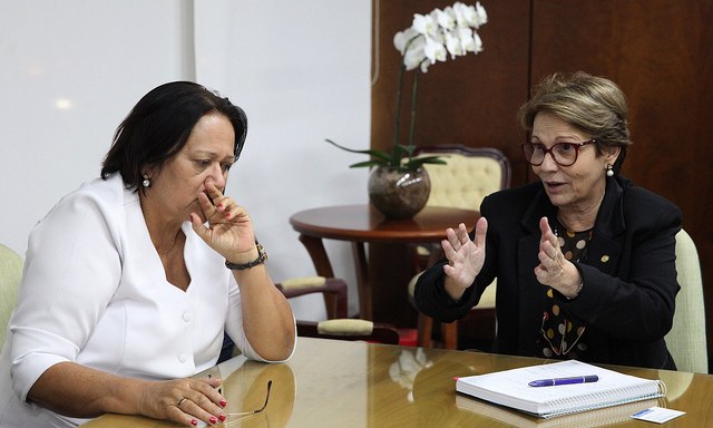 Ministra recebe governadora do Rio Grande do Norte e diz que vai atender às principais reivindicações