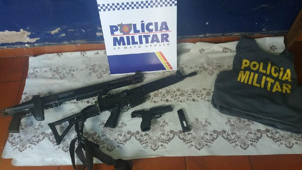 PM esclarece furto de armas em Alto Paraguai e prende envolvidos