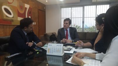 Delegado Claudinei se reúne com Rogério Gallo da Sefaz-MT