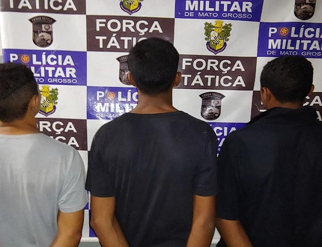 Três são presos em flagrante logo após furto à residência em Rondonópolis