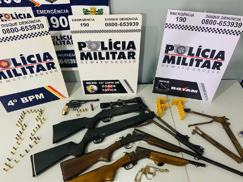 Polícia apreende arsenal avaliado em mais de R$ 700 mil Nesta segunda