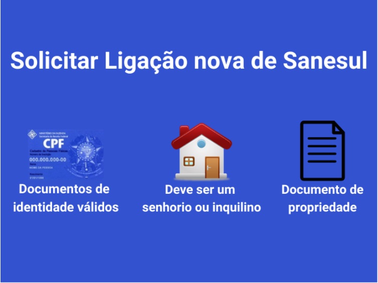 Saiba como solicitar uma Ligação nova de Senasul