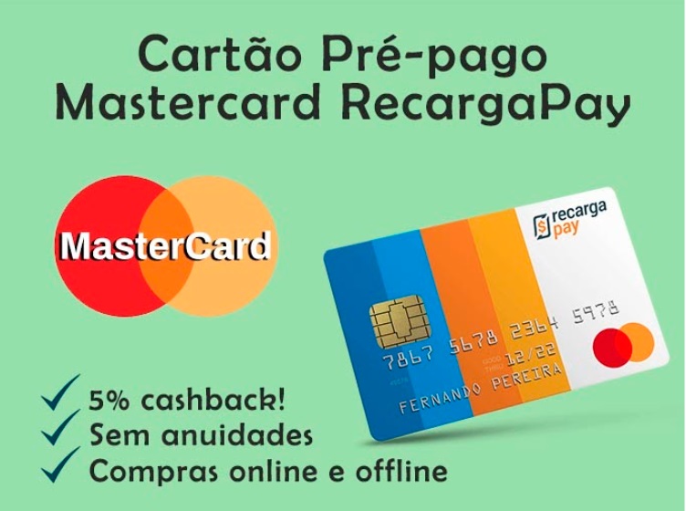 Cartão Pré-pago Mastercard RecargaPay