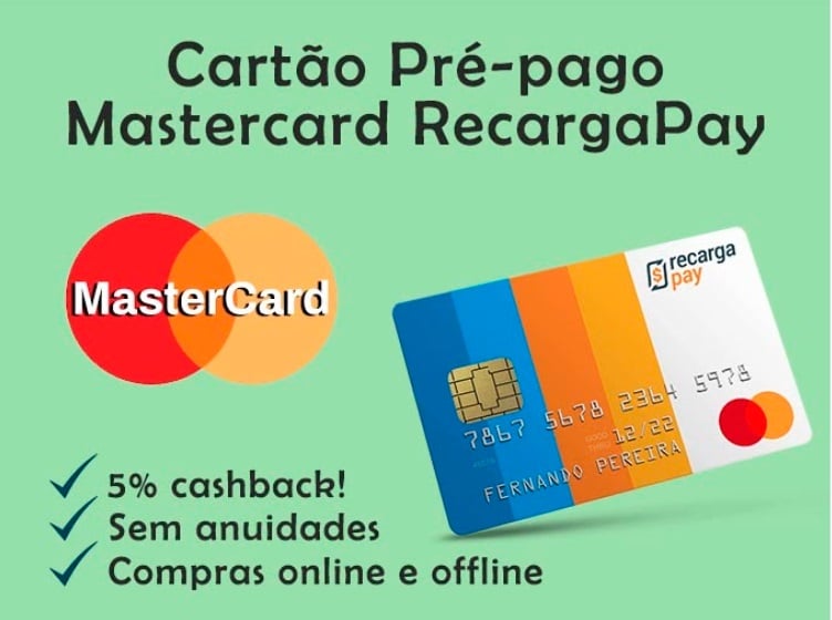 Cartão Pré-pago Mastercard RecargaPay