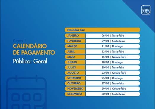 Confira o calendário de pagamento do auxílio emergencial ...