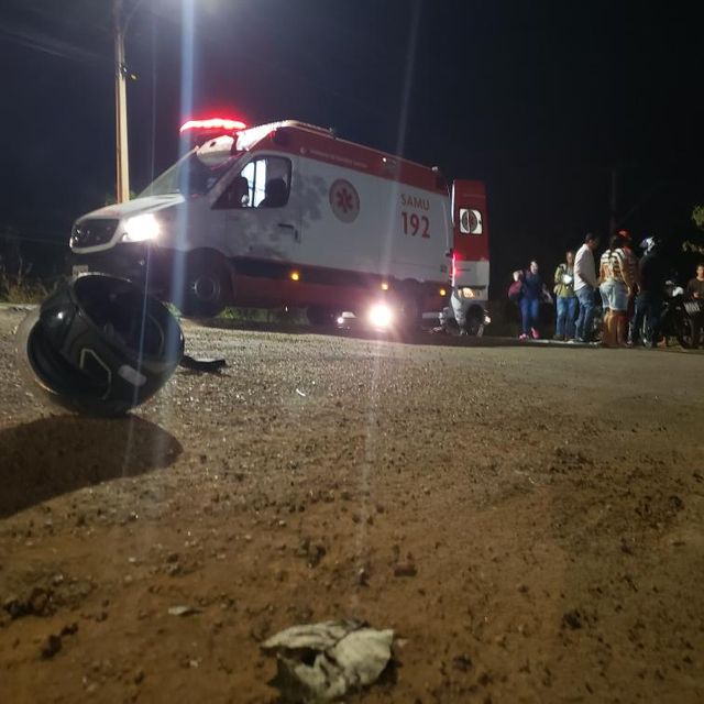 Homem fica ferido após sofrer acidente de moto em Rondonópolis