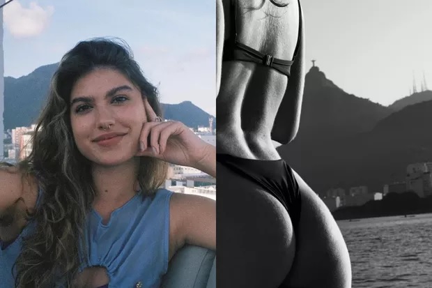 Giovanna Grigio esquenta a web com clique de bumbum na praia