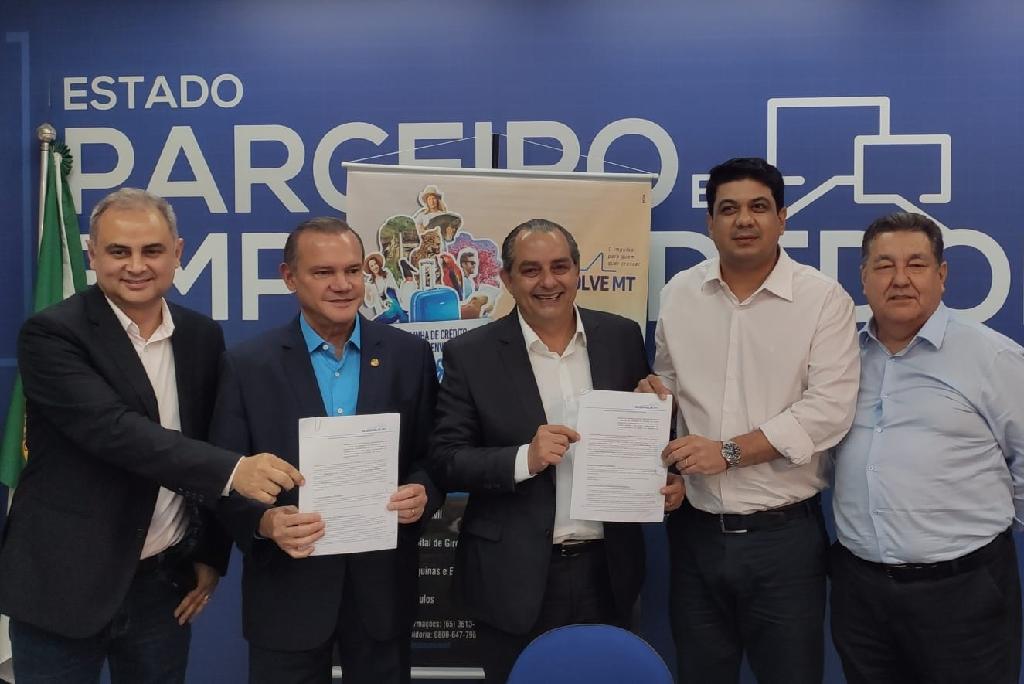 Governo de MT firma parceria com a Prefeitura de Várzea Grande para ampliar oferta de linhas de crédito