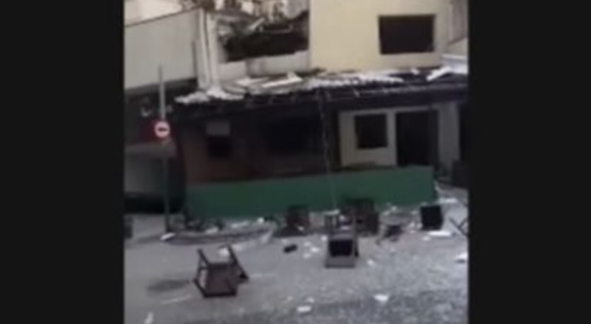 Botijão de gás explode em restaurante em SP; vídeo mostra destroços