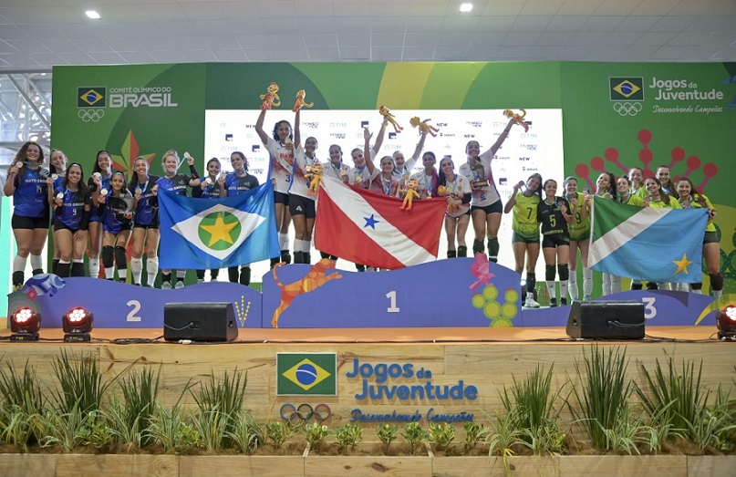 JOGOS DA JUVENTUDE  Equipe de Roraima conquista medalha de prata no vôlei  feminino