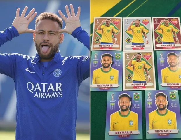 Figurinha Neymar Jr Legend Extra Bordo Oficial