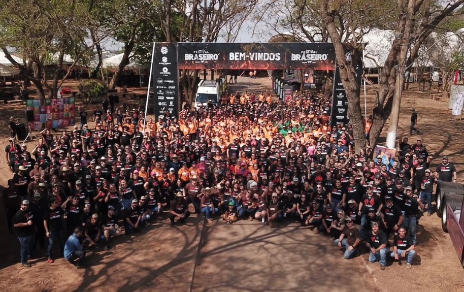 Festival Braseiro contou com 800 voluntários trabalhando no evento
