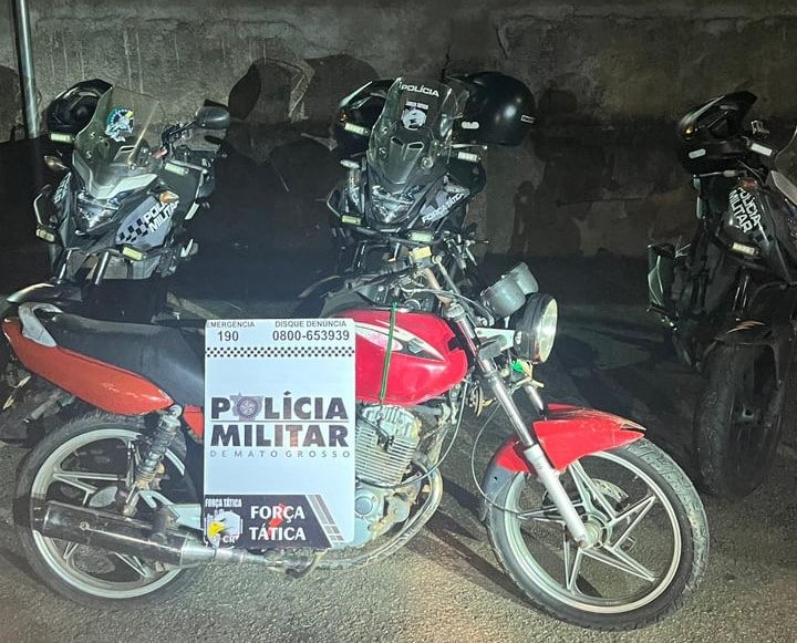Polícia Militar recupera moto roubada e prende suspeito em Rondonópolis