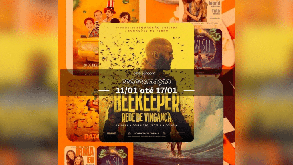 "Beekeeper – Rede de Vingança" estreia nesta quinta-feira (11) no cinema de Rondonópolis; confira a programação completa
