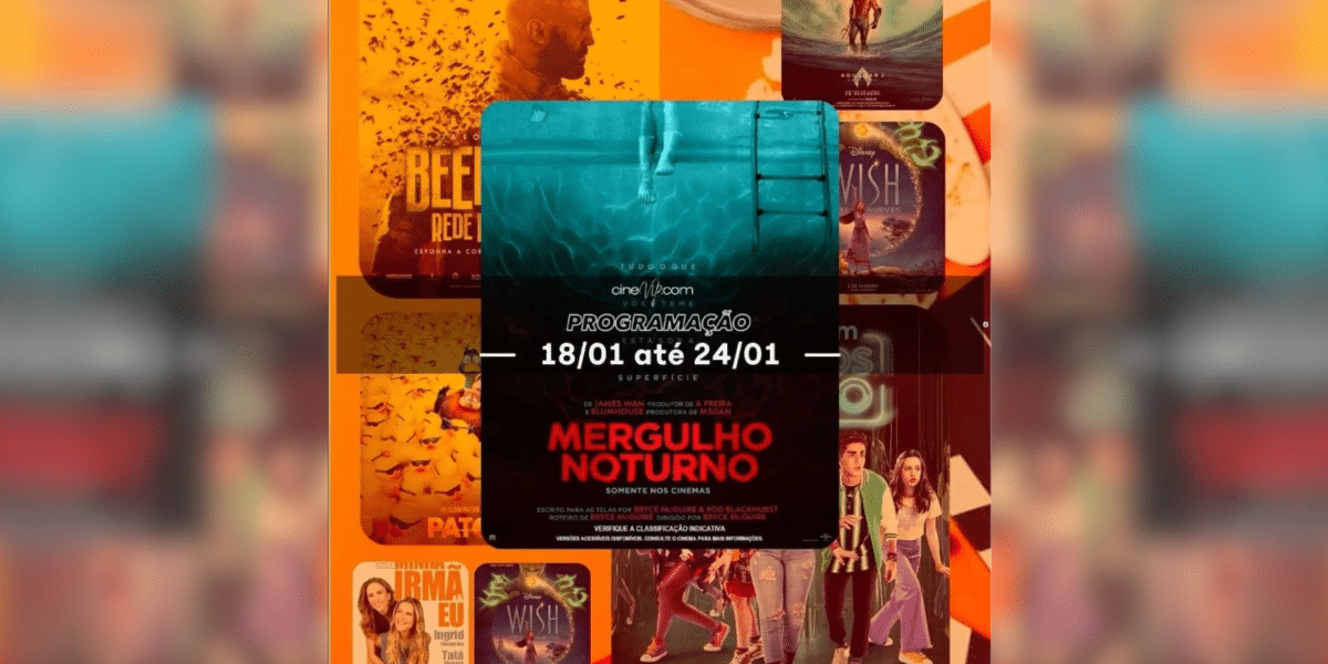 Filme de terror "Mergulho Noturno" chega ao cinema de Rondonópolis nesta quinta-feira (18)