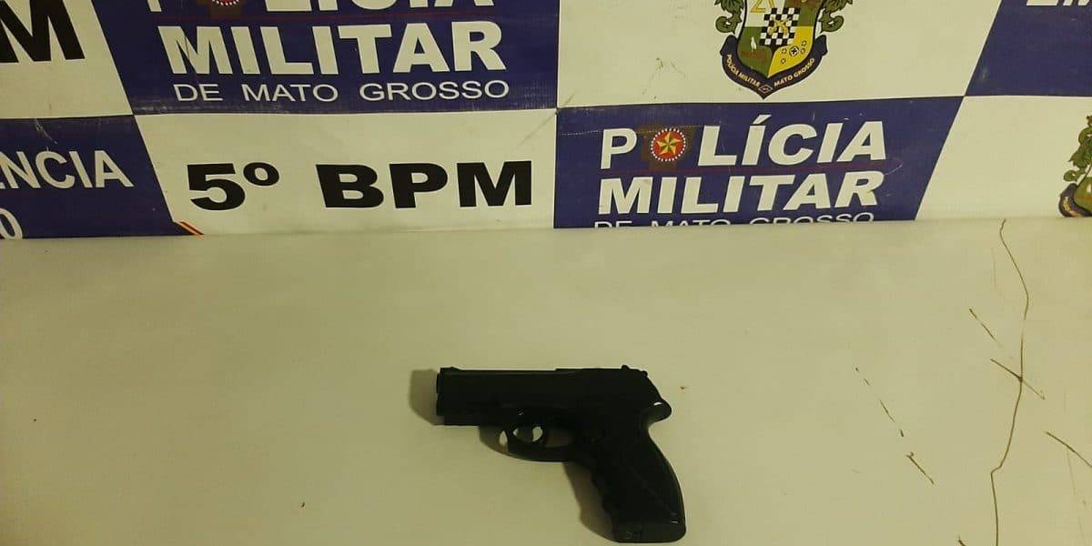Homem é preso usando arma de brinquedo para cometer crime em Rondonópolis