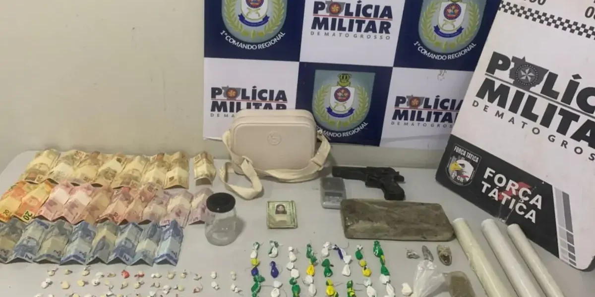 Mãe e filho são presos pela PM por tráfico de drogas em Cuiabá