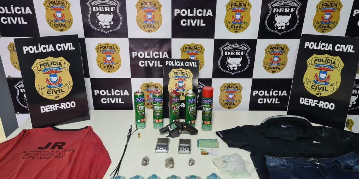 Trio que rendeu uma família durante roubo a uma loja de peças de motos é preso em Rondonópolis