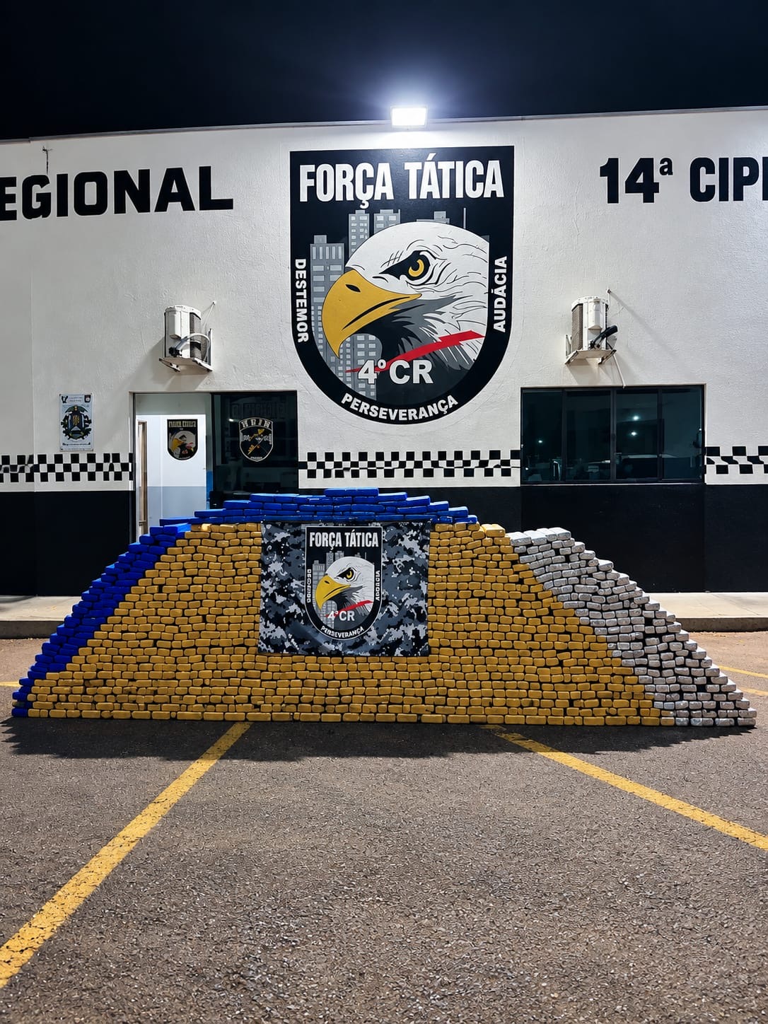 Força Tática apreende 1,3 tonelada de maconha em Rondonópolis, MT