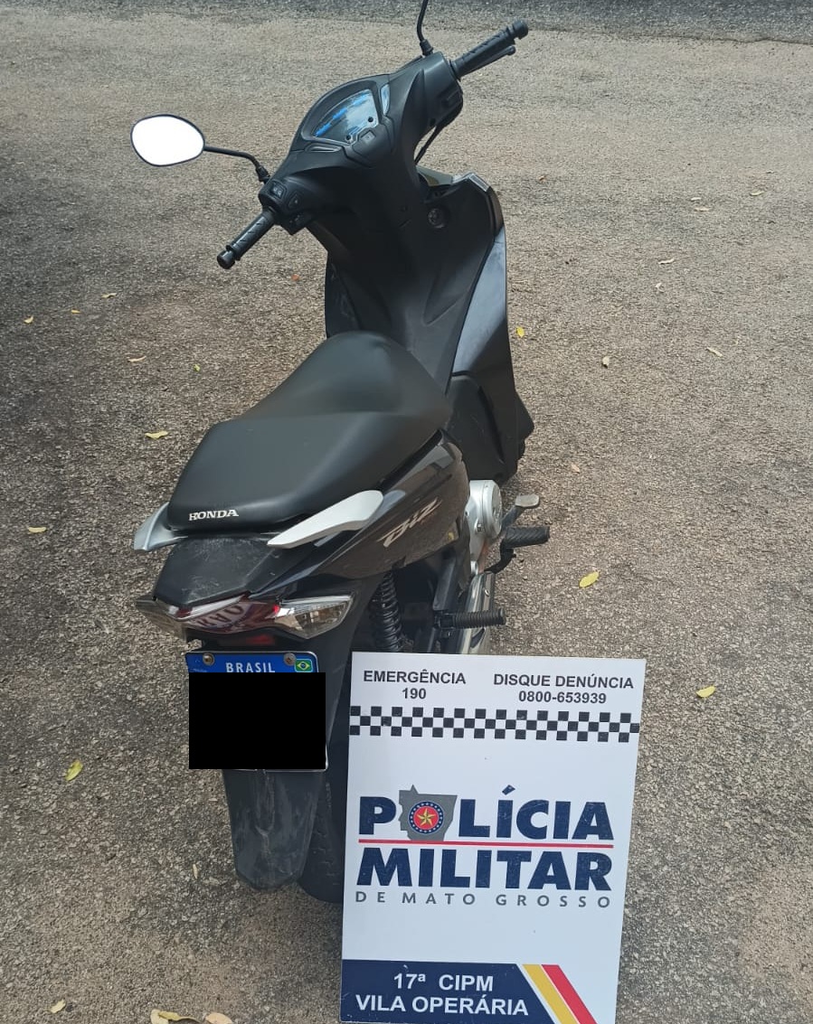 Câmeras do Vigia Mais MT ajudam a recuperar moto furtada em Cuiabá em Rondonópolis