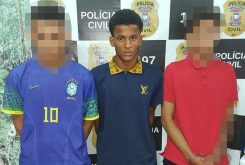 Os rapazes presos pelo assassinato de três motoristas de aplicativo - Divulgação/PJC