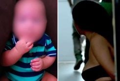 Padrasto é apreendido por espancar e atirar bebê contra a parede. Mãe foi presa por omissão em São Vicente (SP) — Foto: Arquivo pessoal/Reprodução/TV Tribuna