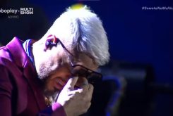 Belo vai às lágrimas durante show da turnê 'Soweto 30 anos' — Foto: Reprodução/Globoplay