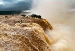 Cataratas do Iguaçu registraram aumento no volume d´água no sábado - Urbia Cataratzas