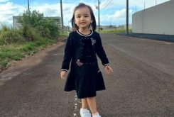 Pequena Lara Akemy morreu atropelada por ônibus escolar - Foto: Redes Sociais