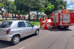 Atropelamento aconteceu no começo da manhã de domingo - CBMDF/Divulgação