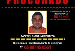 Raffael Amorim está sendo procurado há 30 dias, desde a morte do sargento Odenil Alves - Foto por: Sesp-MT