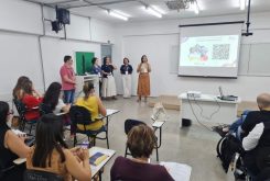 Cerca de 70 profissionais da Atenção Primária à Saúde participaram da oficina para inserção de implante contraceptivo subdérmico
Crédito - Luiza Goulart | SES-MT